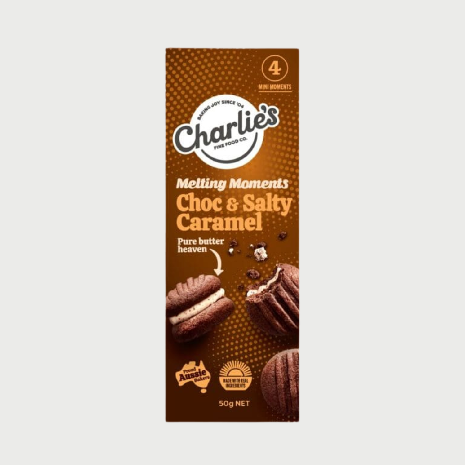 Choc & Salty Caramel Melting Moments
