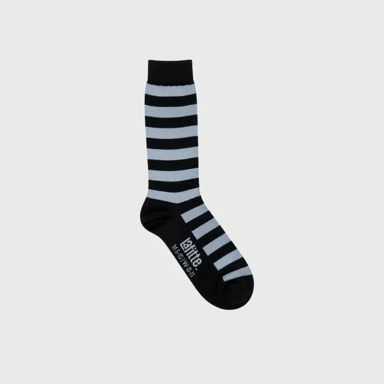 Navy & White Thin Stripe Socks