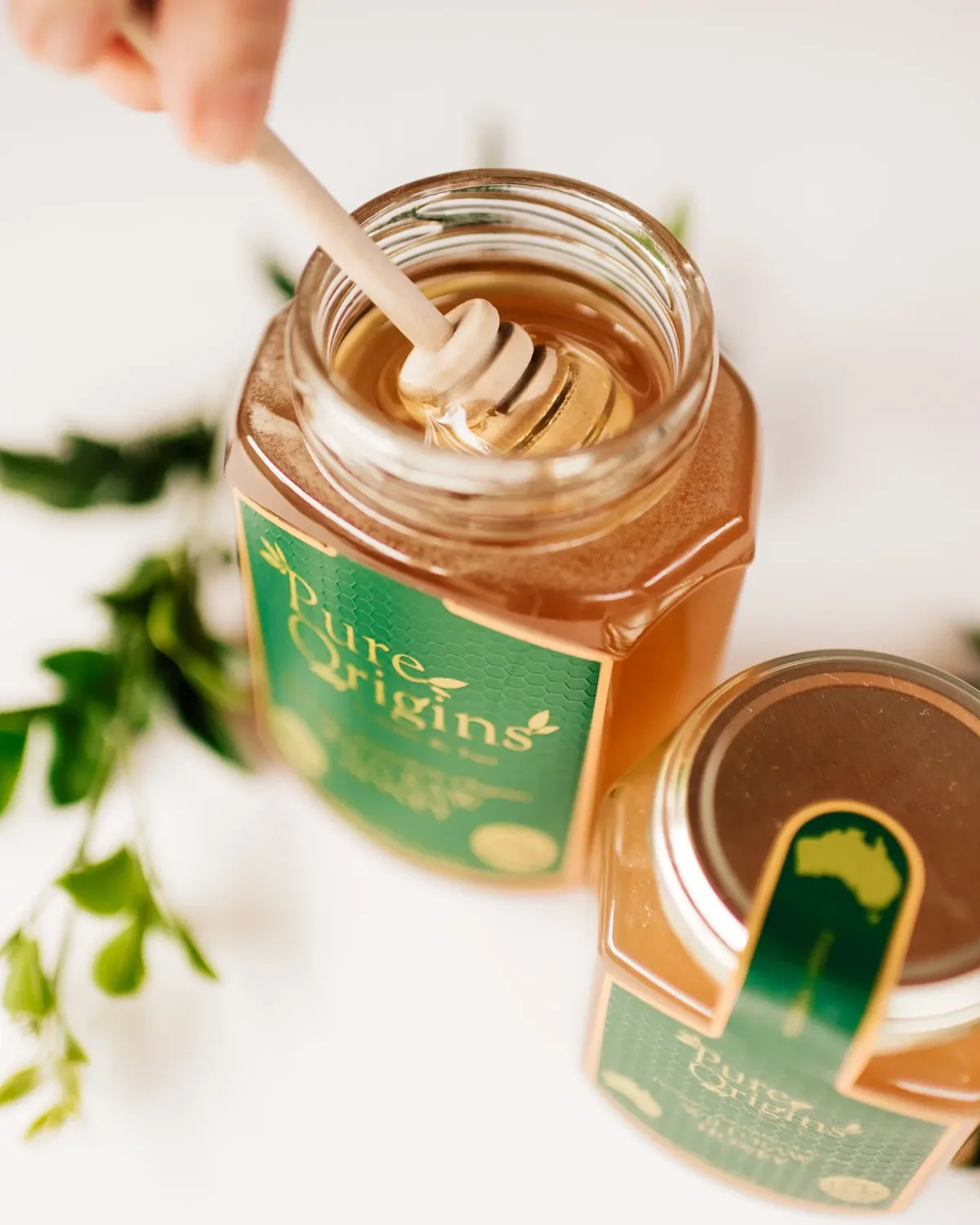 Pure Honey with Bamboo Twirler