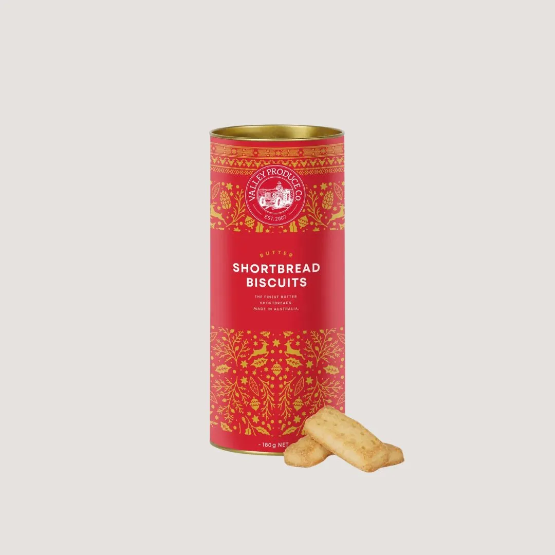 Luxury Festive Shortbread Biscuit Tin