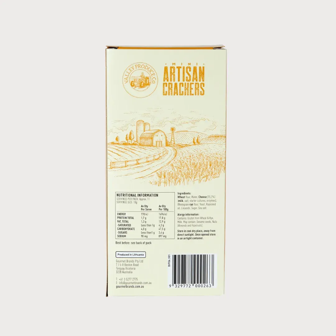 Mini Cheese Artisan Crackers