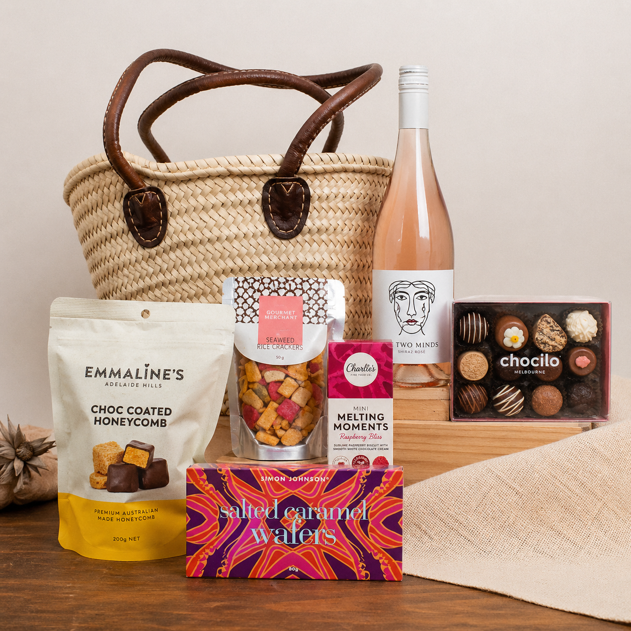 Deluxe Picnic Basket with Sweet Treats