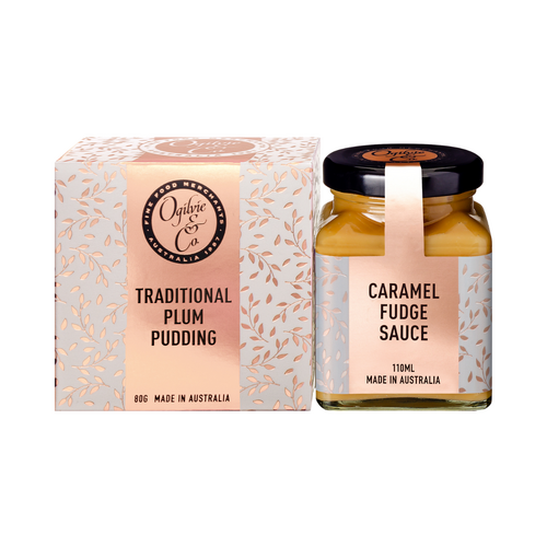 Plum Pudding &amp; Caramel Fudge Dessert Sauce Gift Pack