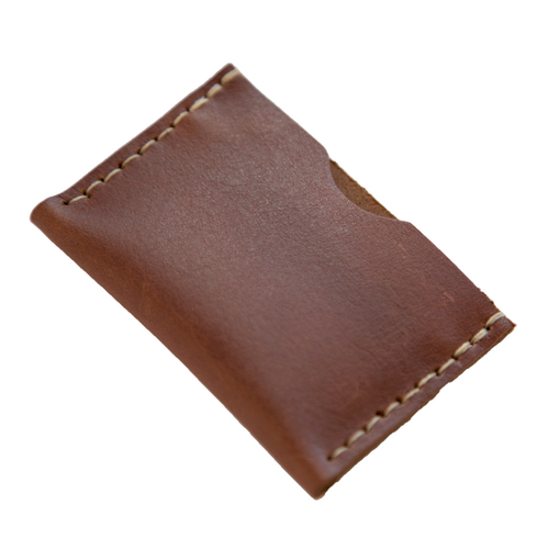Tan Leather Card Wallet