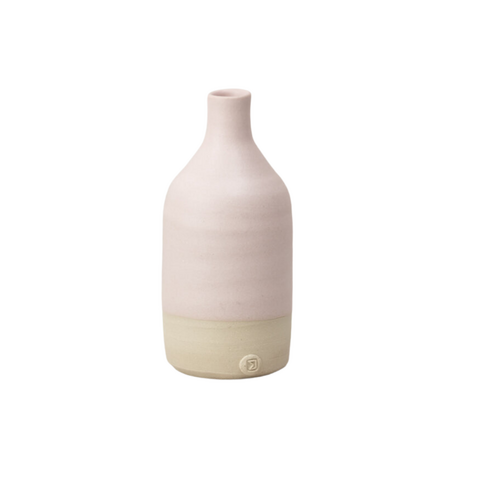 Handmade Blush Pink Bottle Vase
