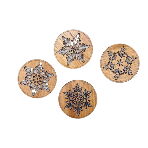 Handmade Australian Snowflake Coasters