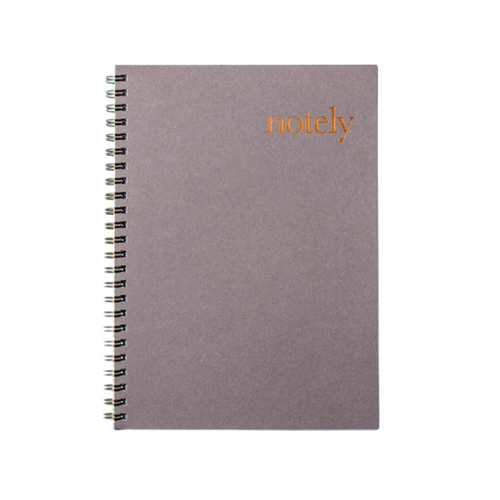 Charcoal & Copper Spiral Notebook