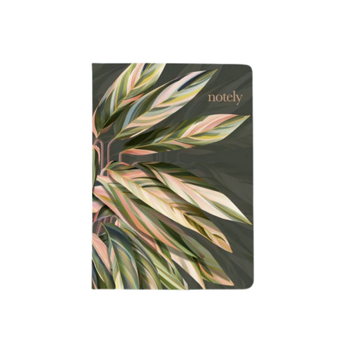 Botanical Lined Dark Notebook