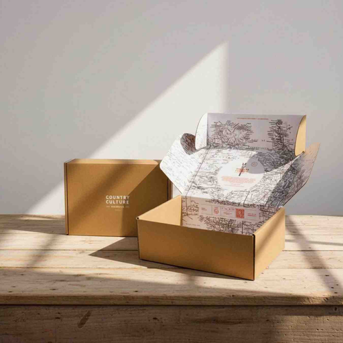 Printed Map of Australia Gift Box