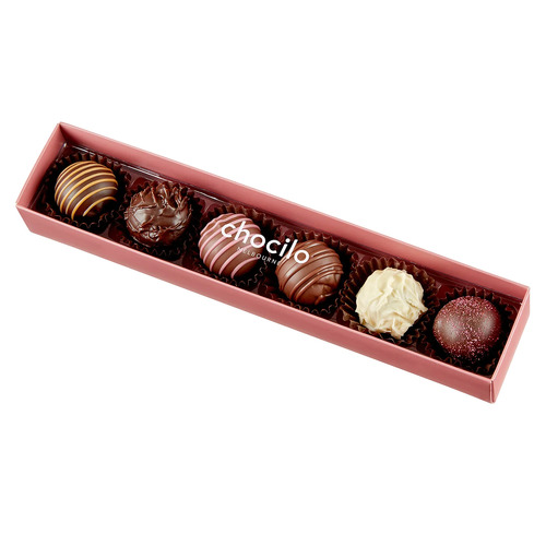 6 Pack Truffle Chocolate Assortment Gift Box