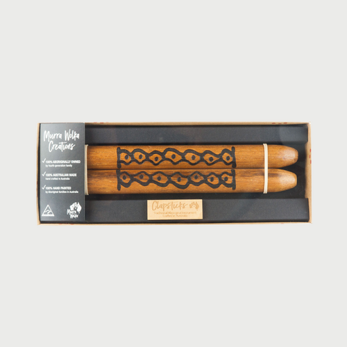 Handcrafted Burnt Indigenous Clapsticks