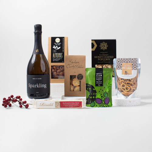 Joyful Entertainers with Sparkling Wine 