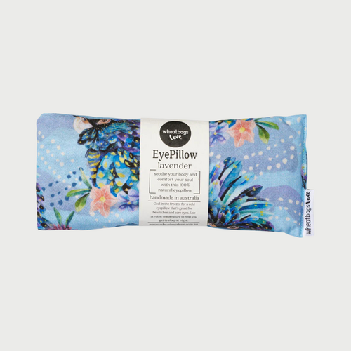 Rose Eye Pillow - Blue Cockatoo Design