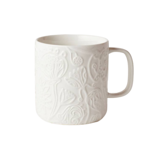 Botanical White Mug