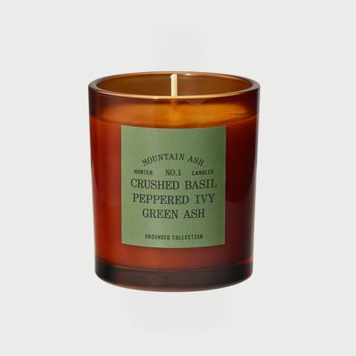 Mountain Ash Crushed Basil, Peppered Ivy, and Green Ash Candle 
