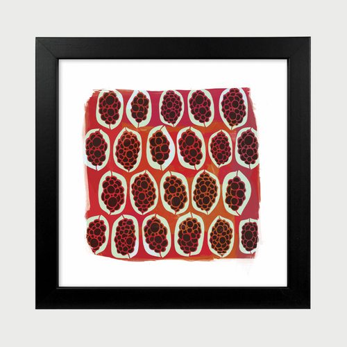 Red GWIBIIRR by Gaawaa Miyay Designs Framed Print