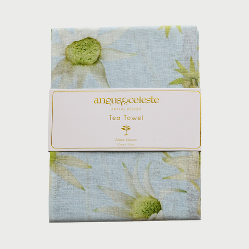 Flannel Flower Tea Towel