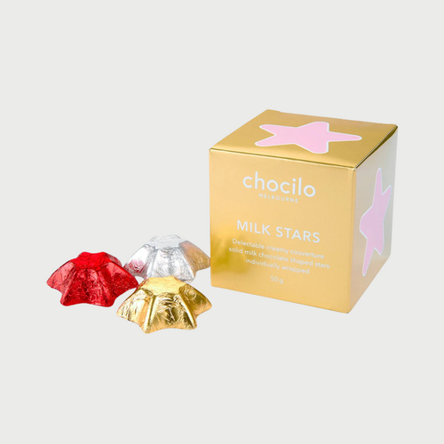 Milk Chocolate Stars Gift Cube
