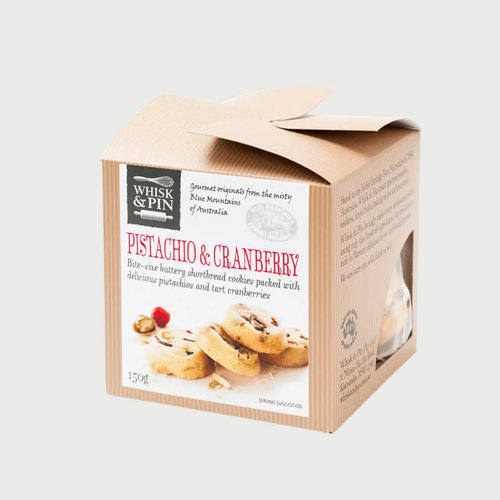 Pistachio & Cranberry Shortbread Bite-Size Cookies