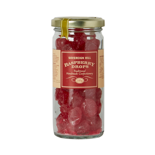 Sovereign Hill Raspberry Drops 185g, Ballarat VIC