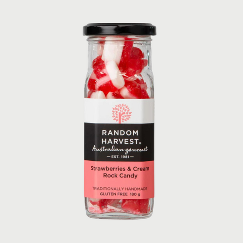 Strawberries and Cream Rock Candy