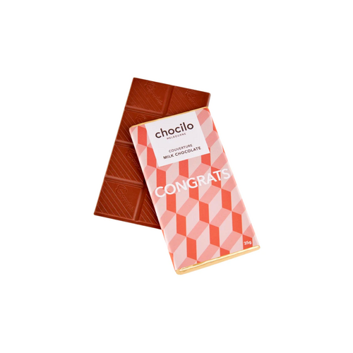 "Congrats" Milk Chocolate Block