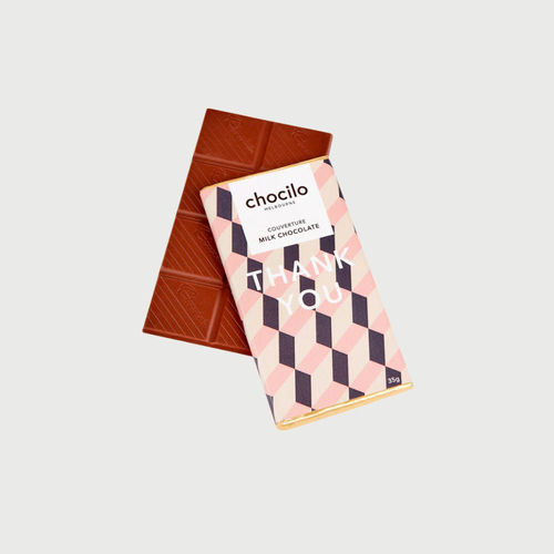 "Thank You" Milk Chocolate Block