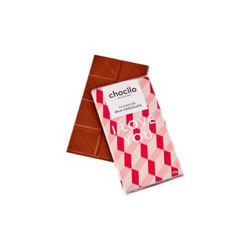 &quot;I Love You&quot; Milk Chocolate Block