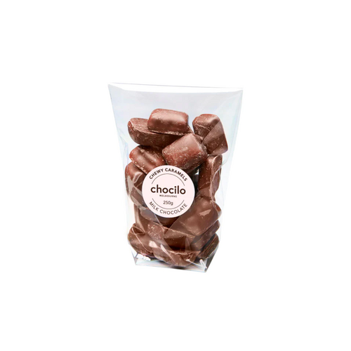 Chewy Caramels in Milk Chocolate