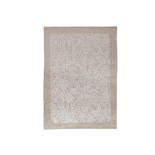 Mimosa White Natural Tea Towel