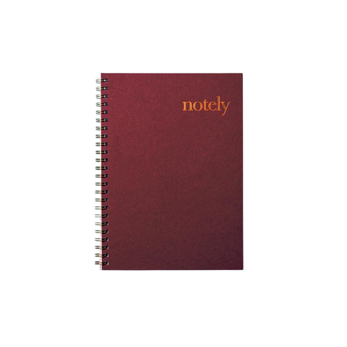 Wine &amp; Copper Spiral Notebook