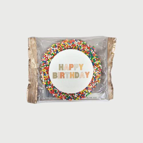 Happy Birthday Milk Chocolate Speckle