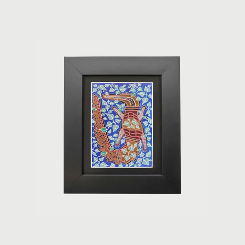 Small Framed Crocodile/Ginga Art Print