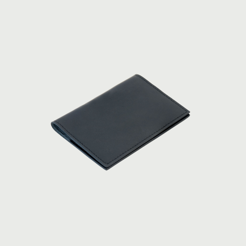 Navy Leather Card Holder