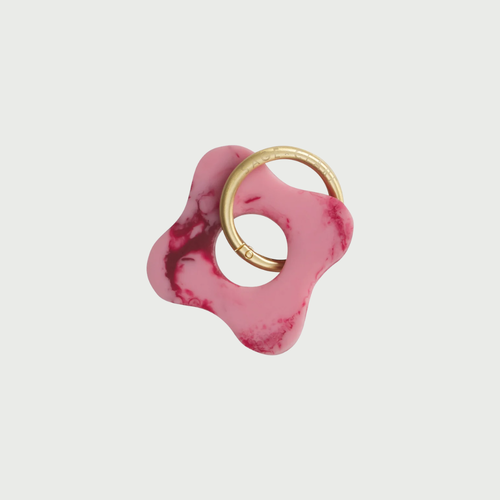 Carla Keyring Crimson