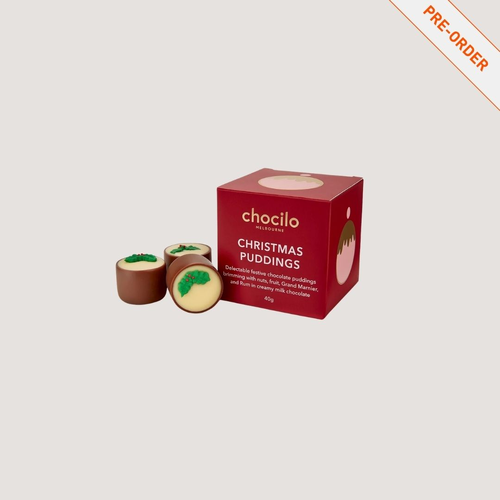 Christmas Plum Pudding Milk Chocolates Gift Cube