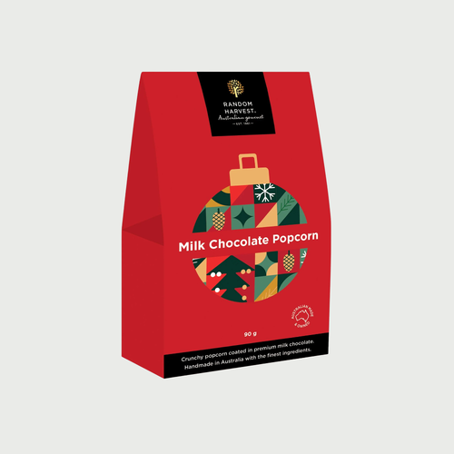 Christmas Milk Chocolate Popcorn