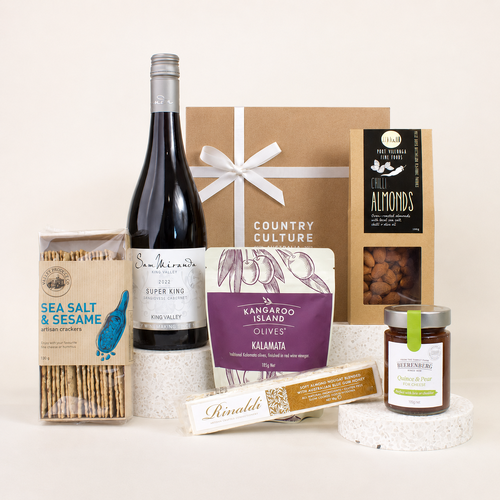 Red Wine &amp; Savoury Treats Hamper